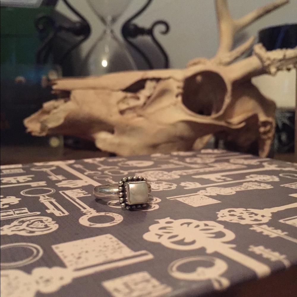 COPY - Retired Sterling silver and mother of Pearl ring